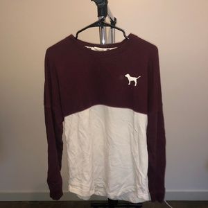 VS PINK Varsity Pull Over